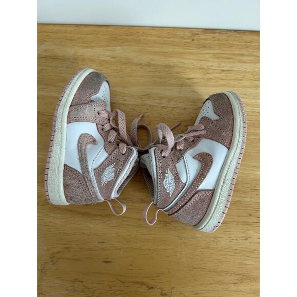 Nike Air Jordan 1 Retro High Sneakers OG Washed Pink - Size 6C Toddler - Picture 9 of 12